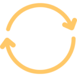 Icon of arrows in circle